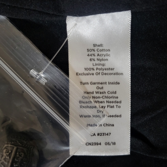 Talbots Textured Tweed Open Front Cardigan Jacket Black White Women's 1X Petite - Picture 6 of 12